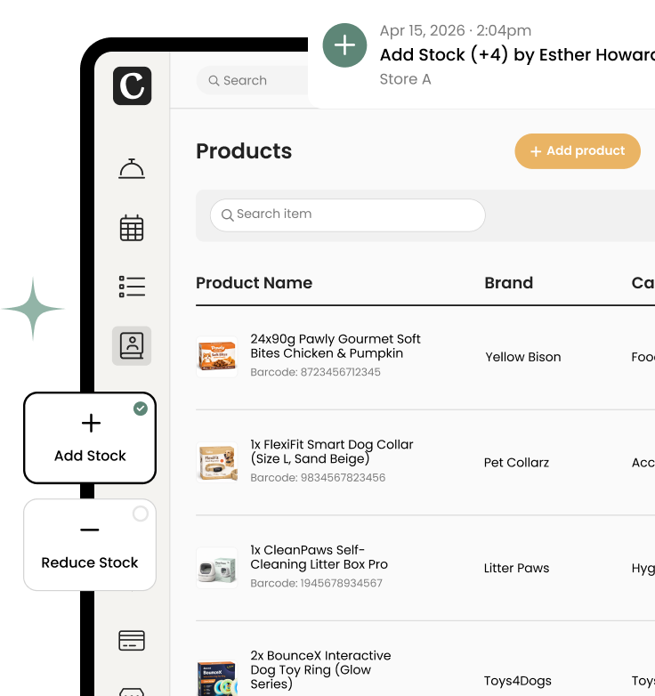 Cuddles Sell retail, manage inventory, and streamline checkout - all in one integrated retail and payments system.
