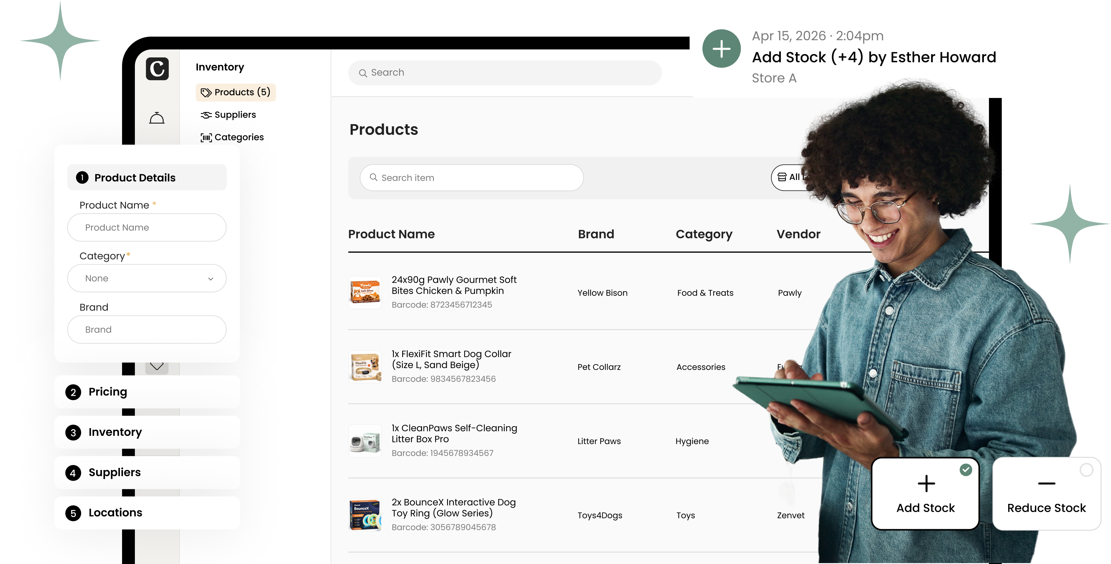 Cuddles Sell retail, manage inventory, and streamline checkout - all in one integrated retail and payments system.