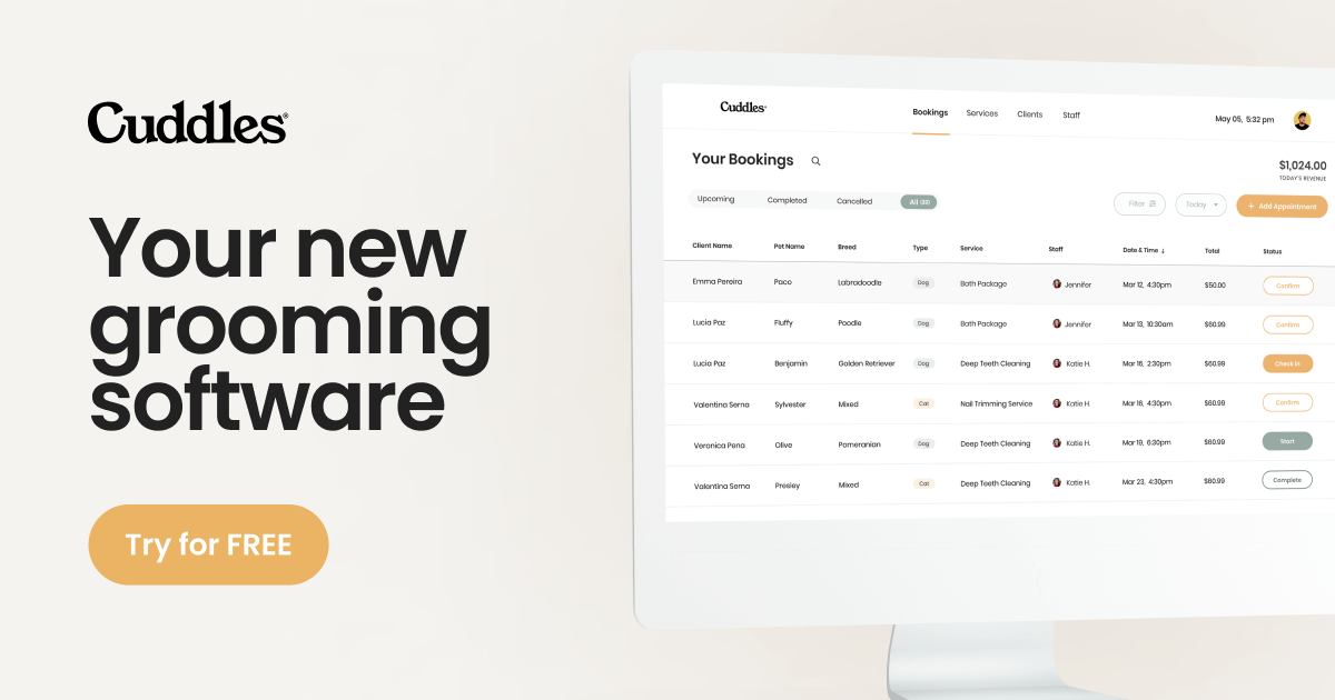 Cuddles Free Grooming Software Customizable Features